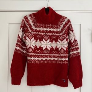 Abercrombie | Holiday sweater balloon sleeves